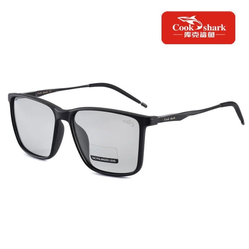 image-Cook Shark polarized sunglasses men's sunglasses women's UV protection driving special color-changing glasses trend personality