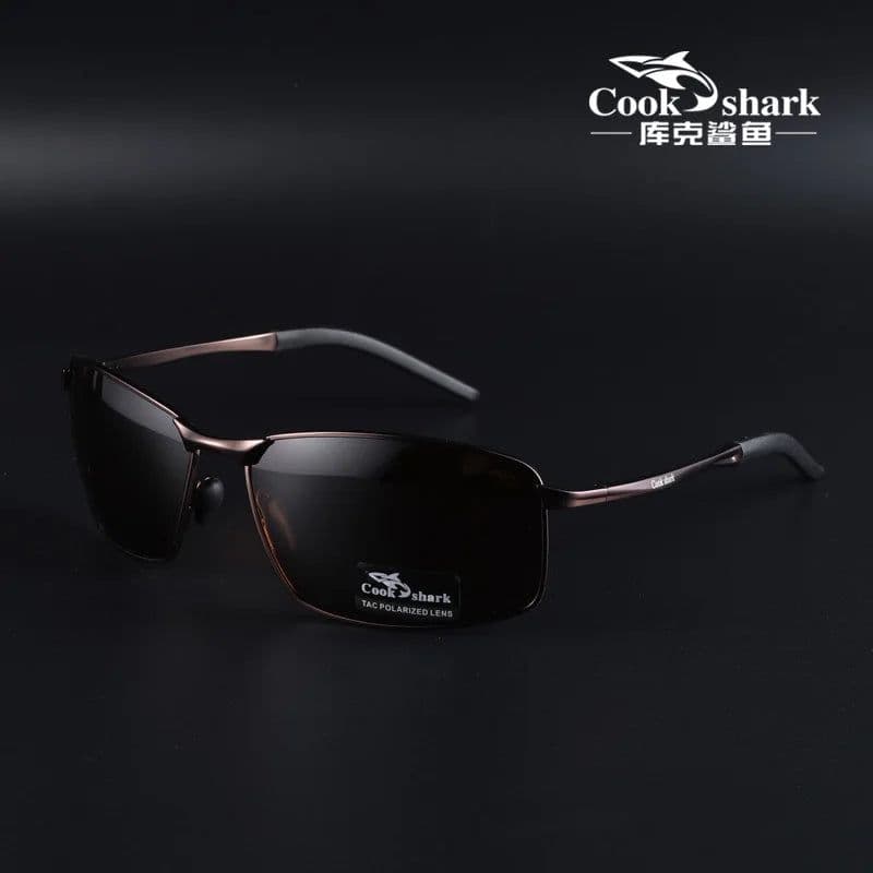 image-Cook Shark Polarized Sunglasses Men's Drivers Driving Glasses Trend Sunglasses Men's UV Protection Men's Glasses