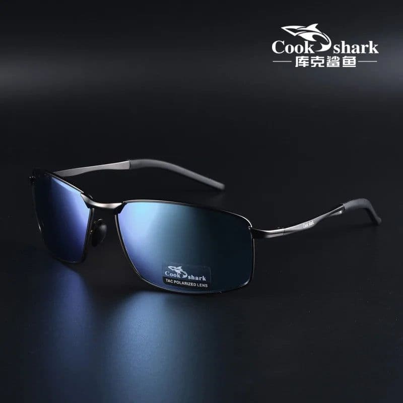 image-Cook Shark Polarized Sunglasses Men's Drivers Driving Glasses Trend Sunglasses Men's UV Protection Men's Glasses