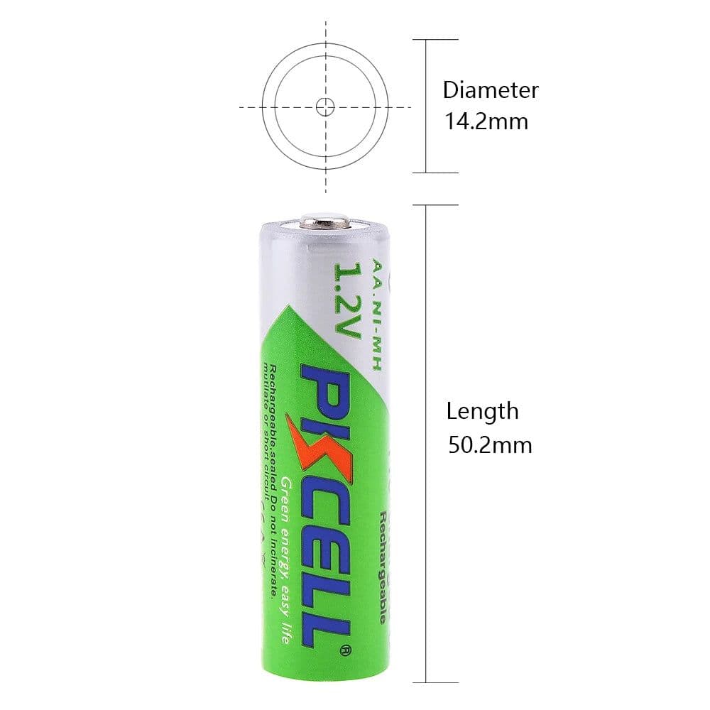 image-8PCS 2200mAh AA Rechargeable Battery 1.2V NIMH 2A AA Pre-charged LSD Batteries and 2PC Battery box for clock microphone LED