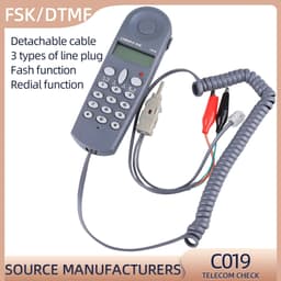 image-KELUSHI C019 Tool Network Tester Telephone Phone Butt Test Lineman Cable for Line Fault