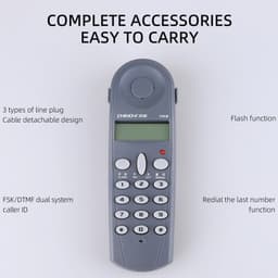 image-KELUSHI C019 Tool Network Tester Telephone Phone Butt Test Lineman Cable for Line Fault