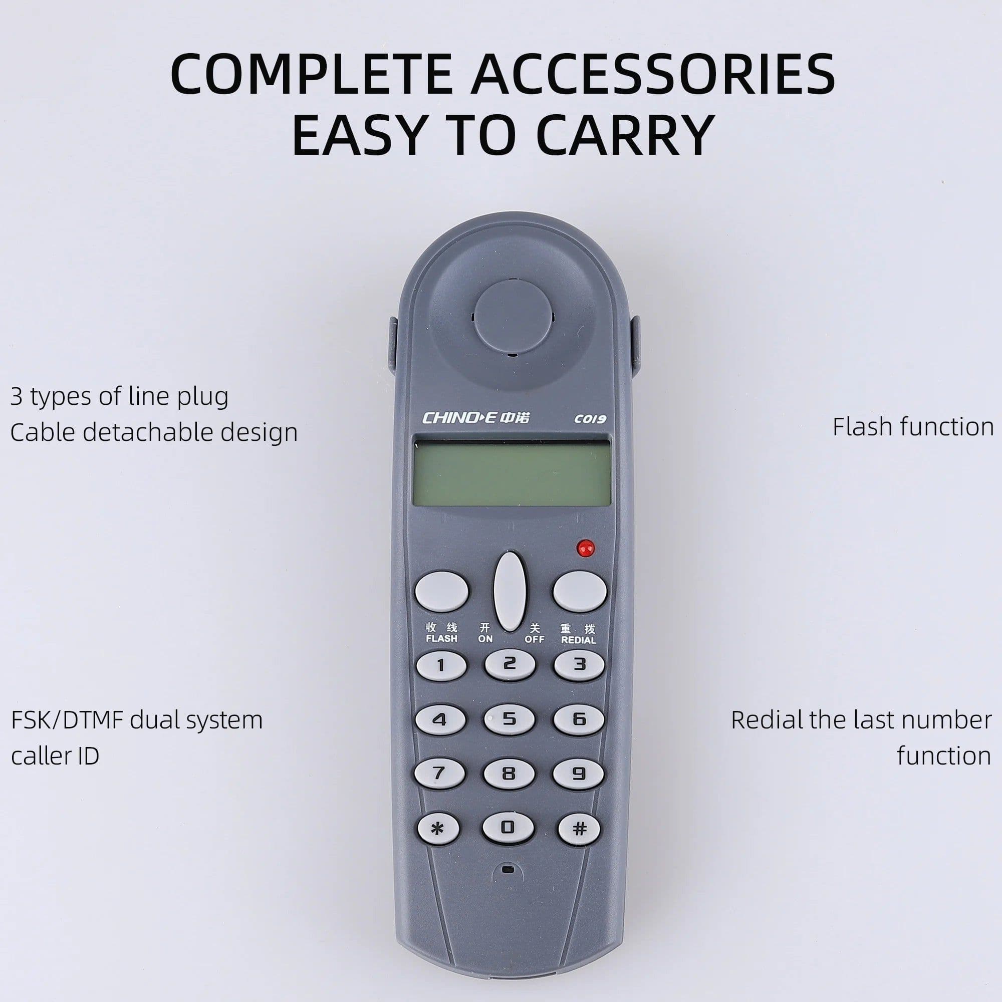 image-KELUSHI C019 Tool Network Tester Telephone Phone Butt Test Lineman Cable for Line Fault
