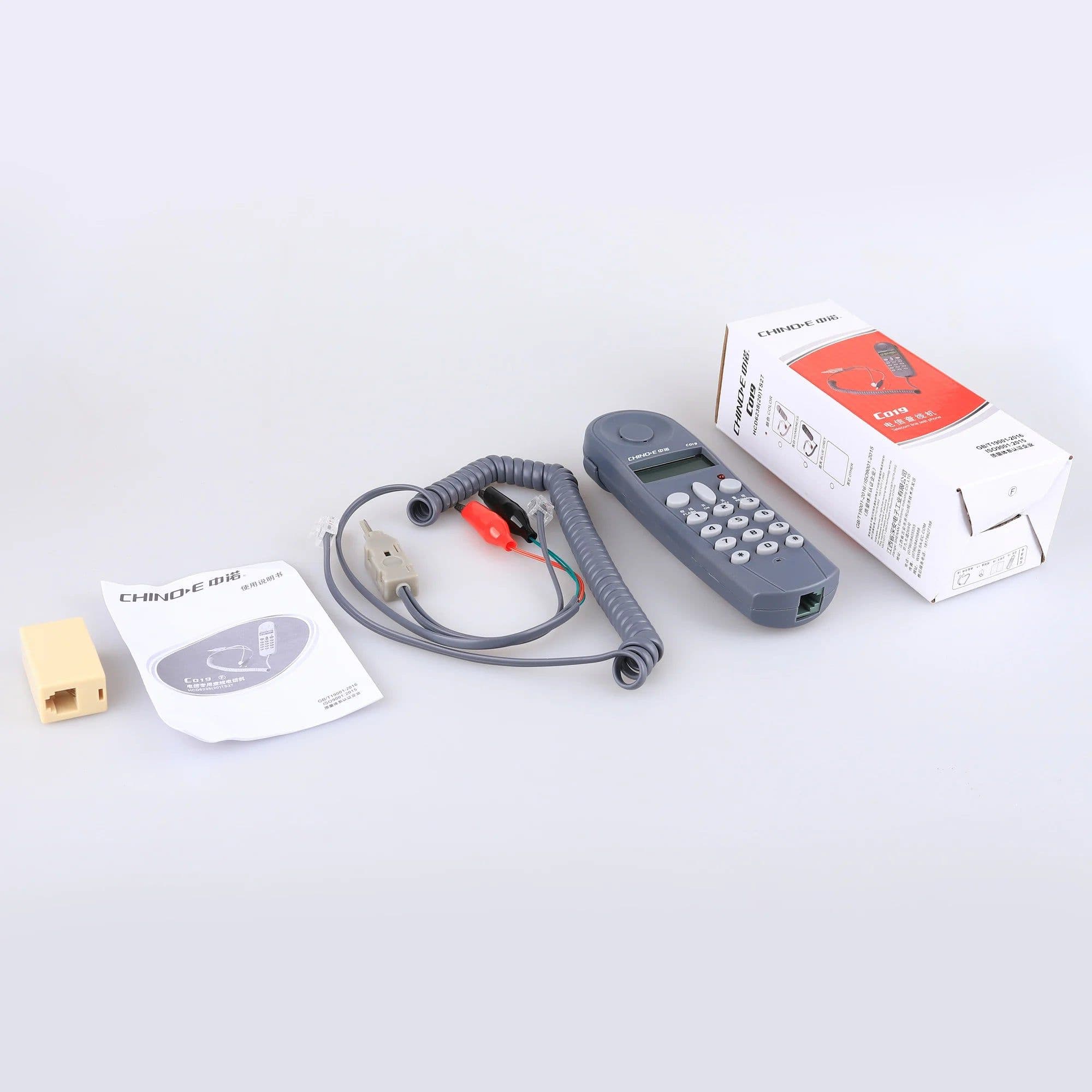 image-KELUSHI C019 Tool Network Tester Telephone Phone Butt Test Lineman Cable for Line Fault