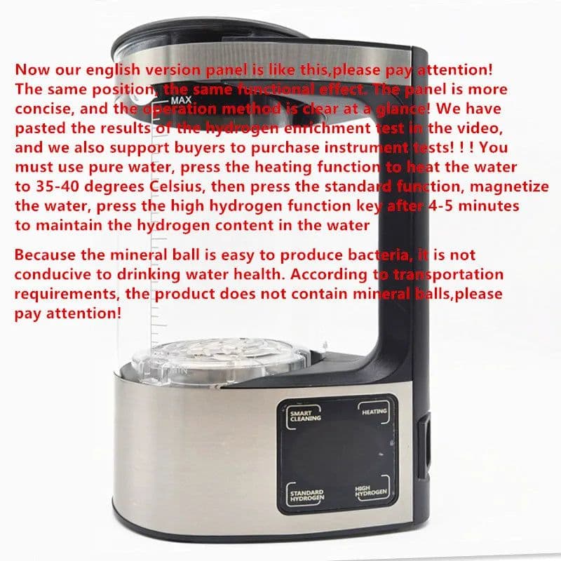 image-100-240V 2L Electric Hydrogen Rich Water Kettle Water Ionizer Machine Water filter Drink Hydrogen Water Generator