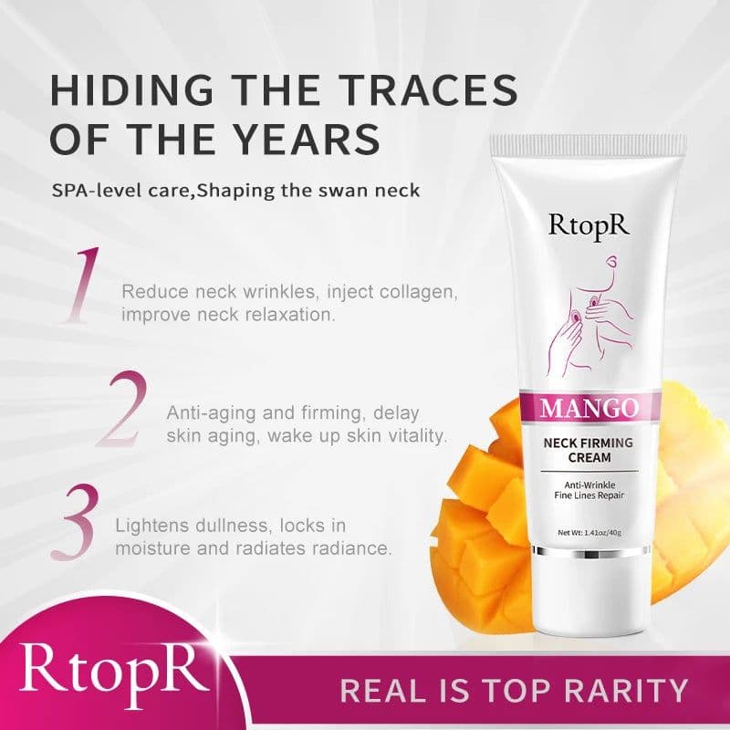 image-RtopR Neck Firming Wrinkle Remover Cream Rejuvenation Firming Skin Whitening Moisturizing Shape Beauty Neck Skin Care Products