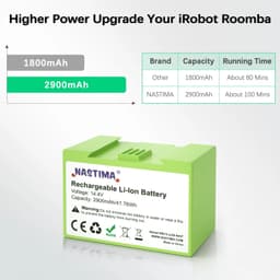 image-I7 14.4V 2900mAh i7 Battery Replacement for iRobot Roomba e and i Series i7+ e5 7150 7550 i3 3150 i3+ 3550 i4 4150 i4+ 4624864
