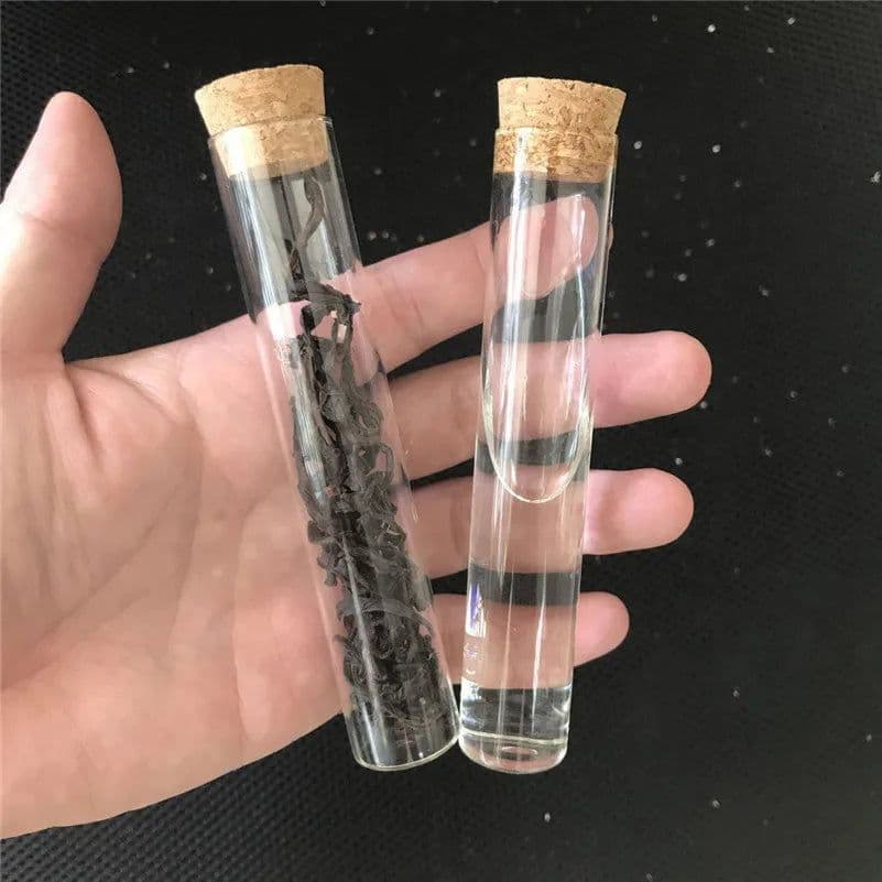 image-50pcs/lot 22*120mm 30ml Transparent Clear Bottles With Cork Stopper Food Grade Glass Vials Jars Storage Bottles Test Tube Jars