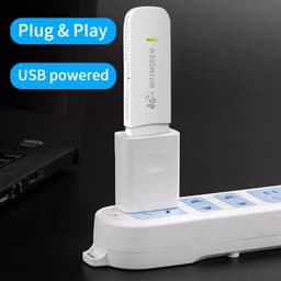 image-USB 4G LTE Modem Unlocked Mobile Wireless Dongle Wifi Router 150mbps With SIM Card Slot Pocket For Car Yacht Outdoor