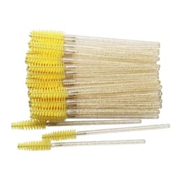 image-50 pcs Cosmetic Eyelash Brush Crystal Mascara Wands Applicator Diamond Eyelashes brushes Disposable Make Up brushes Tools