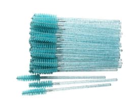 image-50 pcs Cosmetic Eyelash Brush Crystal Mascara Wands Applicator Diamond Eyelashes brushes Disposable Make Up brushes Tools