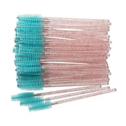 image-50 pcs Cosmetic Eyelash Brush Crystal Mascara Wands Applicator Diamond Eyelashes brushes Disposable Make Up brushes Tools