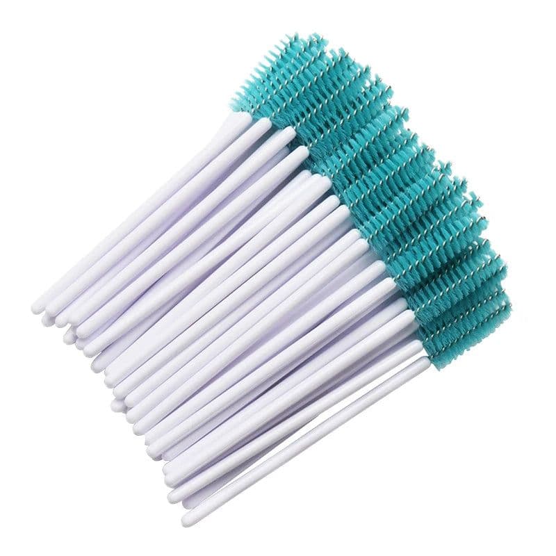 image-50 pcs Cosmetic Eyelash Brush Crystal Mascara Wands Applicator Diamond Eyelashes brushes Disposable Make Up brushes Tools