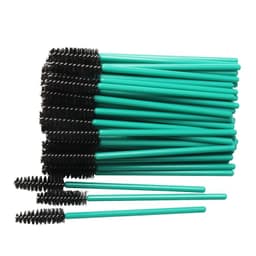 image-50 pcs Cosmetic Eyelash Brush Crystal Mascara Wands Applicator Diamond Eyelashes brushes Disposable Make Up brushes Tools