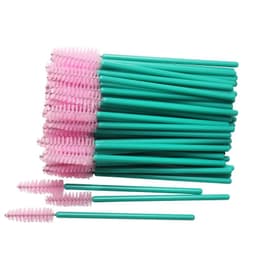 image-50 pcs Cosmetic Eyelash Brush Crystal Mascara Wands Applicator Diamond Eyelashes brushes Disposable Make Up brushes Tools