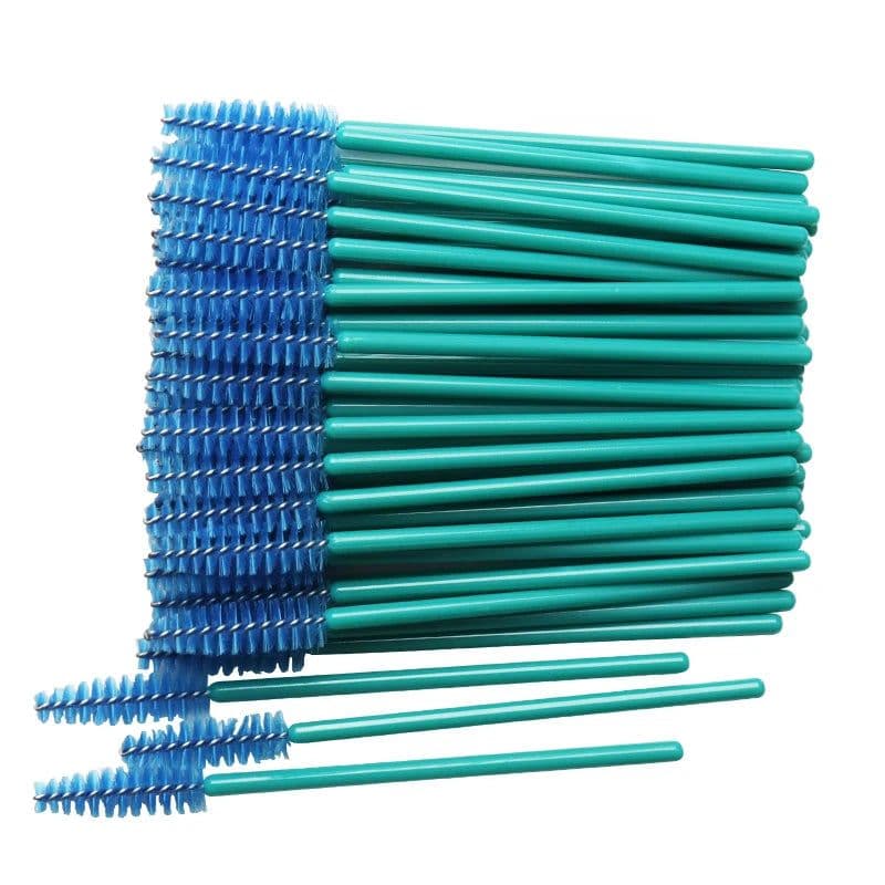 image-50 pcs Cosmetic Eyelash Brush Crystal Mascara Wands Applicator Diamond Eyelashes brushes Disposable Make Up brushes Tools
