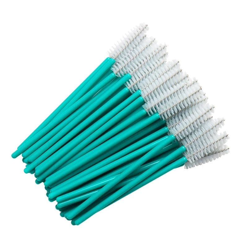 image-50 pcs Cosmetic Eyelash Brush Crystal Mascara Wands Applicator Diamond Eyelashes brushes Disposable Make Up brushes Tools