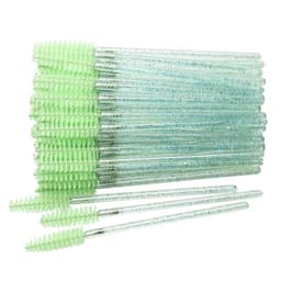 image-50 pcs Cosmetic Eyelash Brush Crystal Mascara Wands Applicator Diamond Eyelashes brushes Disposable Make Up brushes Tools