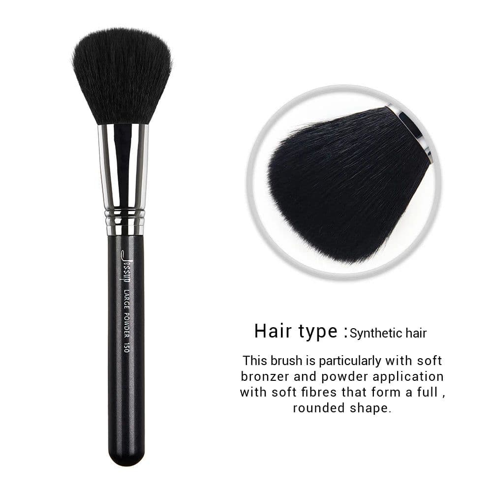 image-Jessup Foundation Brushes Face Makeup Brush Powder Contour Concealer Blush Highlighter Flat Round Fluff for Liquid Cream