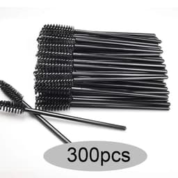 image-Eyelash Brushes Disposable Eyebrow Eyelash Spoolies Mascara Wands Applicator for Eyelash Extension Makeup Tool 50/100/300/500pcs