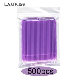 image-Eyelash Brushes Disposable Eyebrow Eyelash Spoolies Mascara Wands Applicator for Eyelash Extension Makeup Tool 50/100/300/500pcs