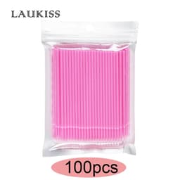 image-Eyelash Brushes Disposable Eyebrow Eyelash Spoolies Mascara Wands Applicator for Eyelash Extension Makeup Tool 50/100/300/500pcs