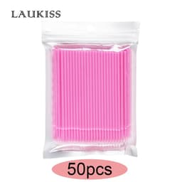 image-Eyelash Brushes Disposable Eyebrow Eyelash Spoolies Mascara Wands Applicator for Eyelash Extension Makeup Tool 50/100/300/500pcs