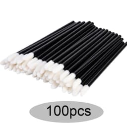 image-Eyelash Brushes Disposable Eyebrow Eyelash Spoolies Mascara Wands Applicator for Eyelash Extension Makeup Tool 50/100/300/500pcs