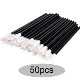 image-Eyelash Brushes Disposable Eyebrow Eyelash Spoolies Mascara Wands Applicator for Eyelash Extension Makeup Tool 50/100/300/500pcs
