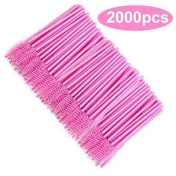 image-Wholesale Eyelash Brush Mascara Wands Wholesale Spoolies Eyebrow Lash Cleaning Brushes Applicator Makeup Tools 50/1000/2000pcs