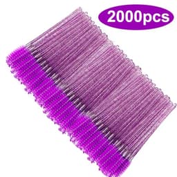 image-Wholesale Eyelash Brush Mascara Wands Wholesale Spoolies Eyebrow Lash Cleaning Brushes Applicator Makeup Tools 50/1000/2000pcs
