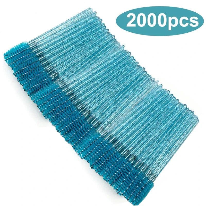 image-Wholesale Eyelash Brush Mascara Wands Wholesale Spoolies Eyebrow Lash Cleaning Brushes Applicator Makeup Tools 50/1000/2000pcs