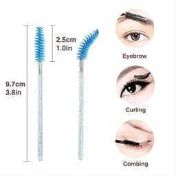 image-Wholesale Eyelash Brush Mascara Wands Wholesale Spoolies Eyebrow Lash Cleaning Brushes Applicator Makeup Tools 50/1000/2000pcs