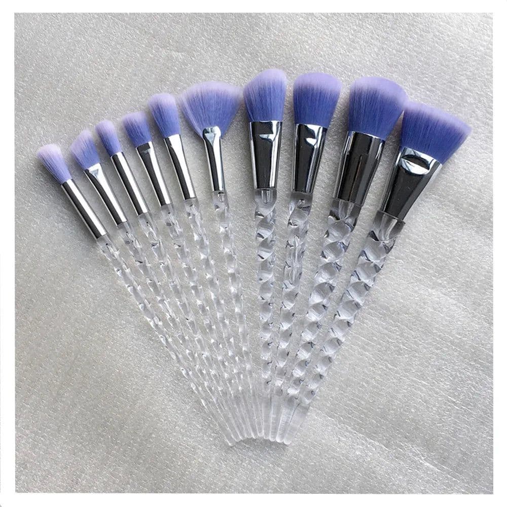 image-Unicorn Makeup Brushes Sets Maquiagem Foundation Powder Cosmetic Blush Eyeshadow Women Beauty Glitter Make Up Brush Tools