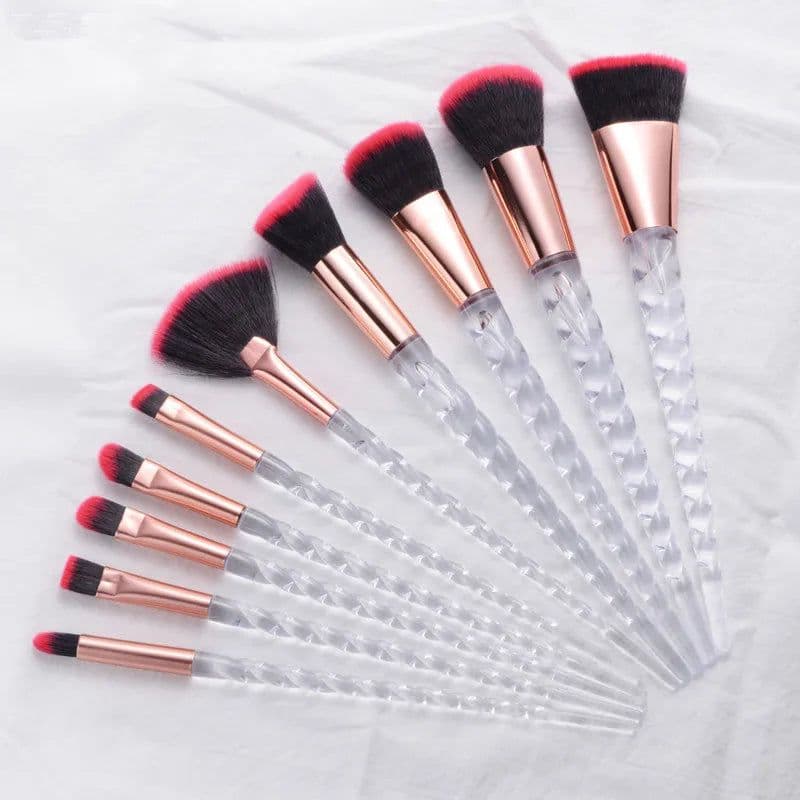 image-Unicorn Makeup Brushes Sets Maquiagem Foundation Powder Cosmetic Blush Eyeshadow Women Beauty Glitter Make Up Brush Tools