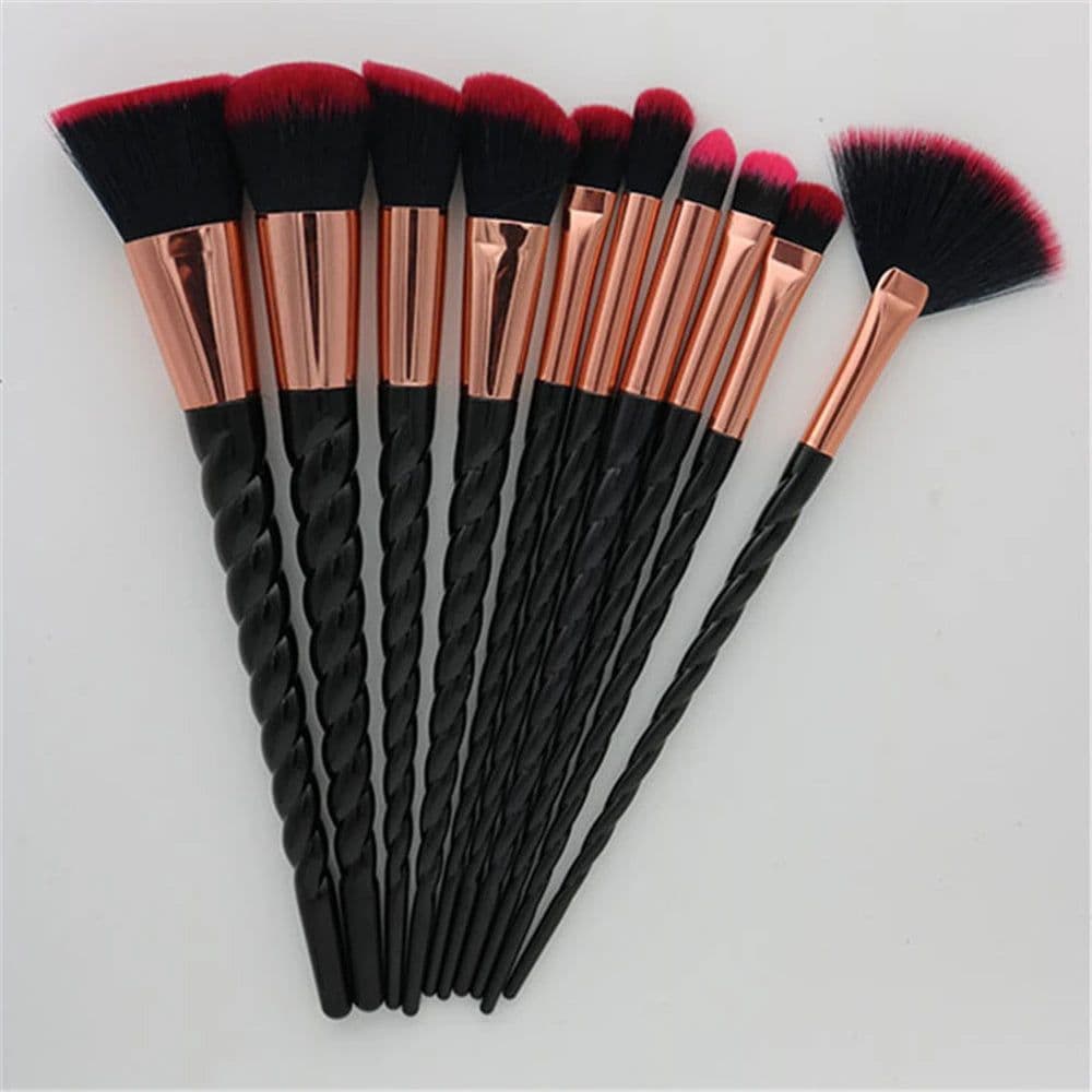 image-Unicorn Makeup Brushes Sets Maquiagem Foundation Powder Cosmetic Blush Eyeshadow Women Beauty Glitter Make Up Brush Tools