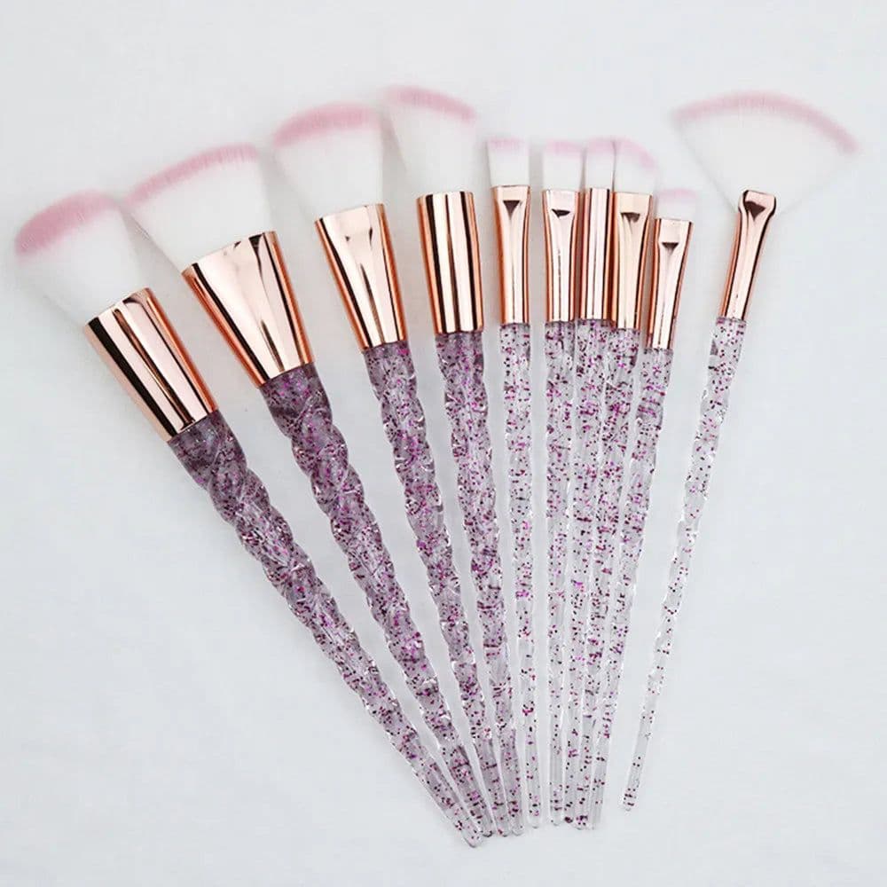 image-Unicorn Makeup Brushes Sets Maquiagem Foundation Powder Cosmetic Blush Eyeshadow Women Beauty Glitter Make Up Brush Tools