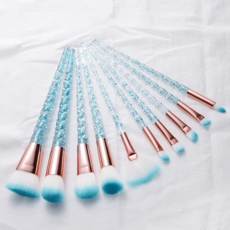 image-Unicorn Makeup Brushes Sets Maquiagem Foundation Powder Cosmetic Blush Eyeshadow Women Beauty Glitter Make Up Brush Tools