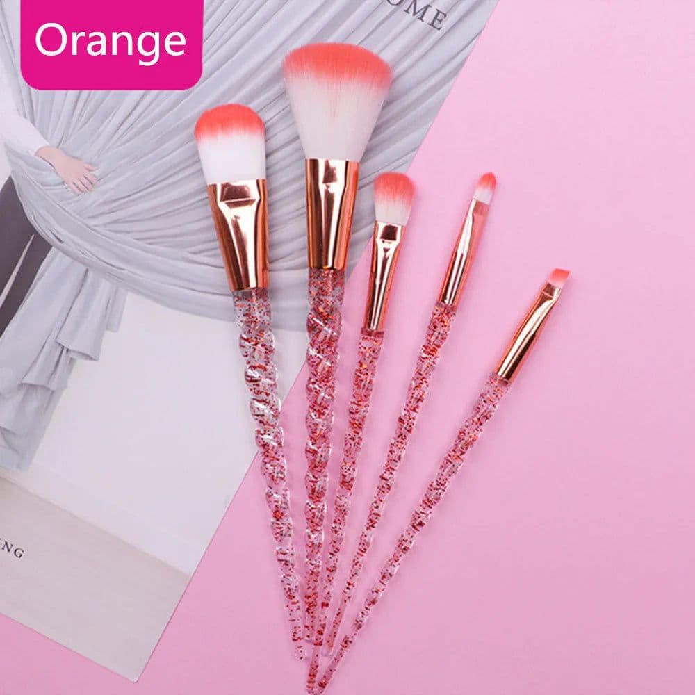 image-Unicorn Makeup Brushes Sets Maquiagem Foundation Powder Cosmetic Blush Eyeshadow Women Beauty Glitter Make Up Brush Tools