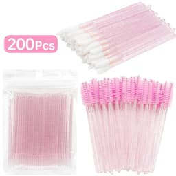 image-200 Pcs Disposable Crystal Makeup Brushes Tool Set Eyelash Lip Microbrush Mascara Wands Applicator Swab Eyelash Extension Tools