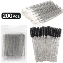 image-200 Pcs Disposable Crystal Makeup Brushes Tool Set Eyelash Lip Microbrush Mascara Wands Applicator Swab Eyelash Extension Tools