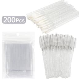 image-200 Pcs Disposable Crystal Makeup Brushes Tool Set Eyelash Lip Microbrush Mascara Wands Applicator Swab Eyelash Extension Tools