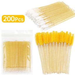 image-200 Pcs Disposable Crystal Makeup Brushes Tool Set Eyelash Lip Microbrush Mascara Wands Applicator Swab Eyelash Extension Tools