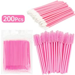 image-200 Pcs Disposable Crystal Makeup Brushes Tool Set Eyelash Lip Microbrush Mascara Wands Applicator Swab Eyelash Extension Tools