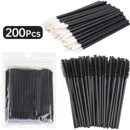 image-200 Pcs Disposable Crystal Makeup Brushes Tool Set Eyelash Lip Microbrush Mascara Wands Applicator Swab Eyelash Extension Tools