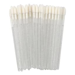 image-50 pcs Crystal Mascara Wands Applicator Diamond Disposable Lip brushes Cosmetic Eyelash Brush women Make Up brushes Tools