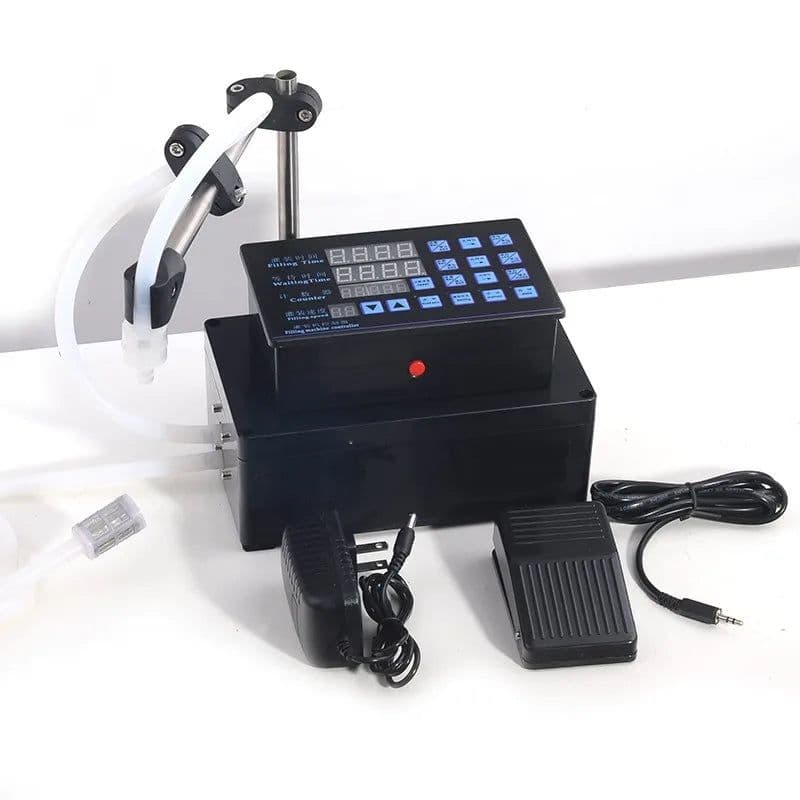 image-Electrical Liquid Filling Machine Bottle Water Filler Digital Pump For Perfume Drinking Beverage Juice Olive Oil 0-4000ml