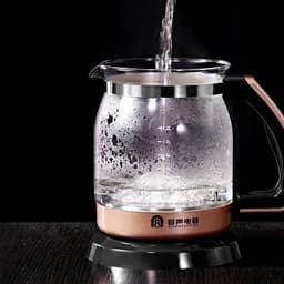 image-220V 1.2L LCD display electric kettle glass teapot multifunction health preserving pot
