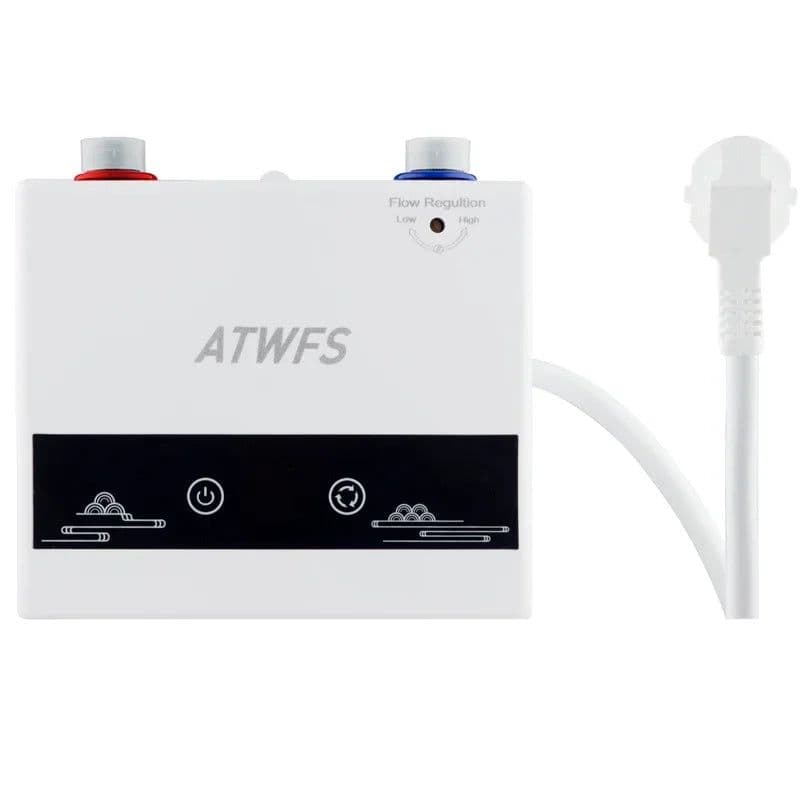 image-ATWFS Instant Water Heater 220V 4000W Portable Electric Heaters for Bathroom Hot Water Shower and Home Kitchen Heating