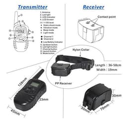 image-300m Remote Rechargeable And Waterproof Electronic Dog Training Collar With LCD Display for Pet Dog Stop Barking Collars 998DR